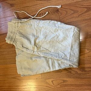 New York & Company Tan Drawstring Pants